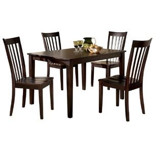 5 piece solid wood dining set